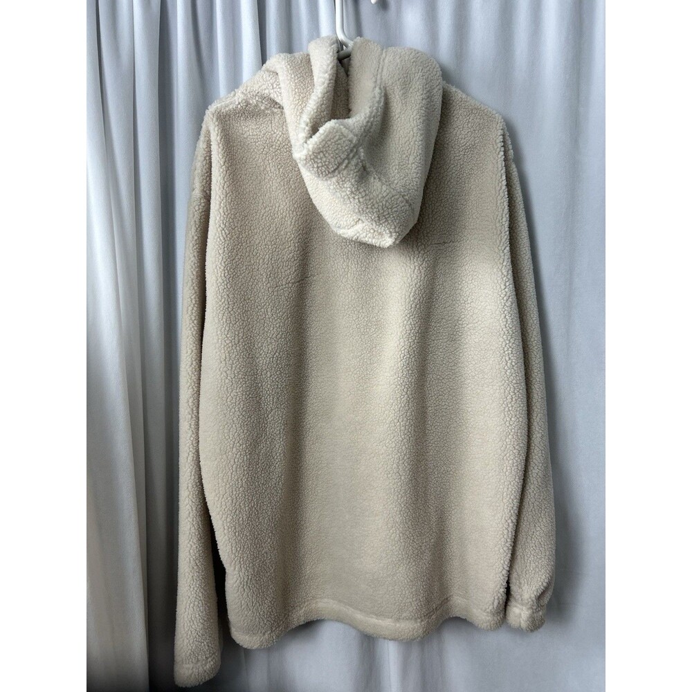 Rare VTG Peanuts H&M X Teddy Sherpa Fleece Hoodie Limited Edition Snoopy XL Mens - Picture 5 of 6